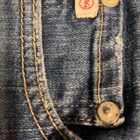 Adriano Goldschmied  Cigarette Crop South Gate Skinny Jeans Blue Wash Size 25R - Picture 8 of 12